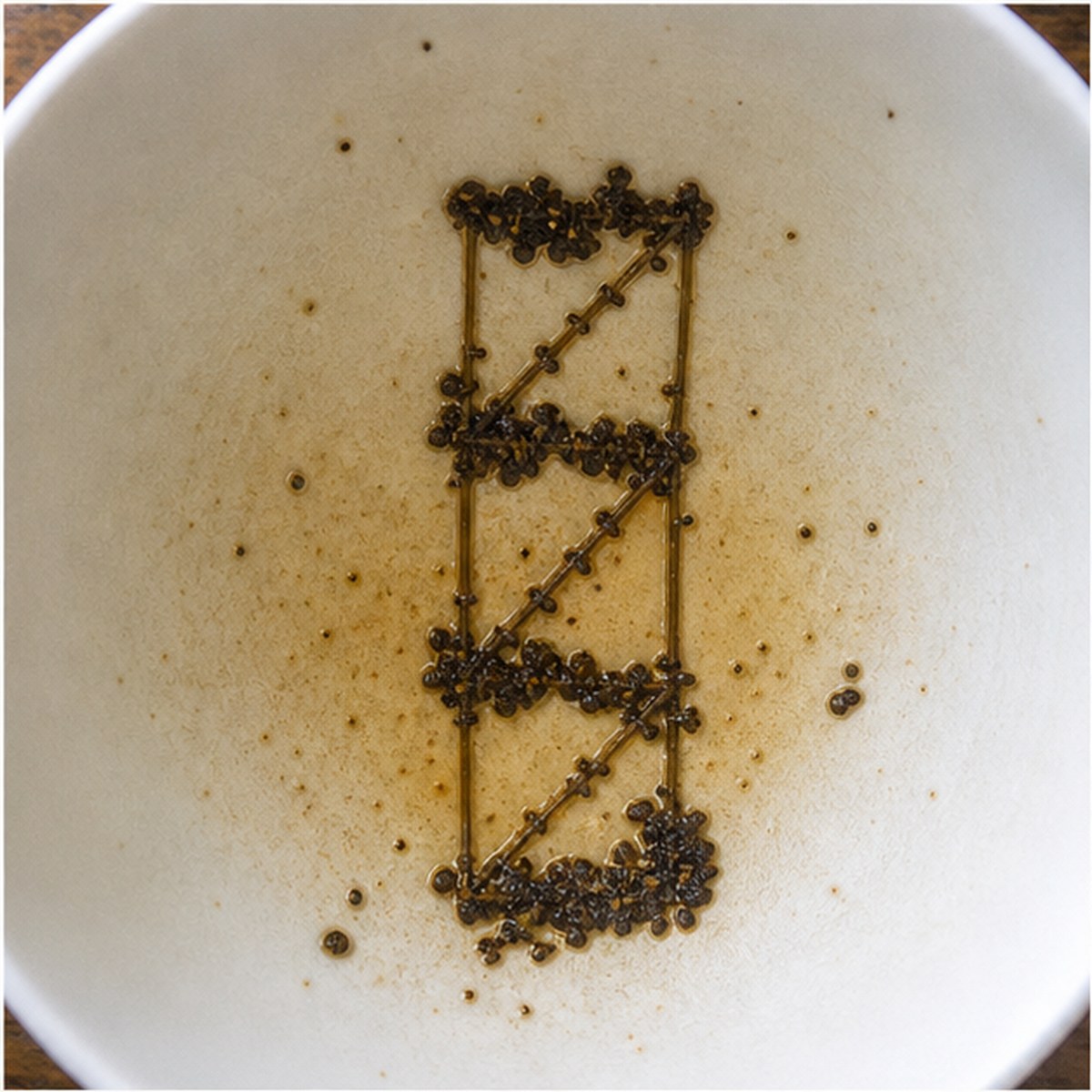Fire-Escape tea leaf reading cup example