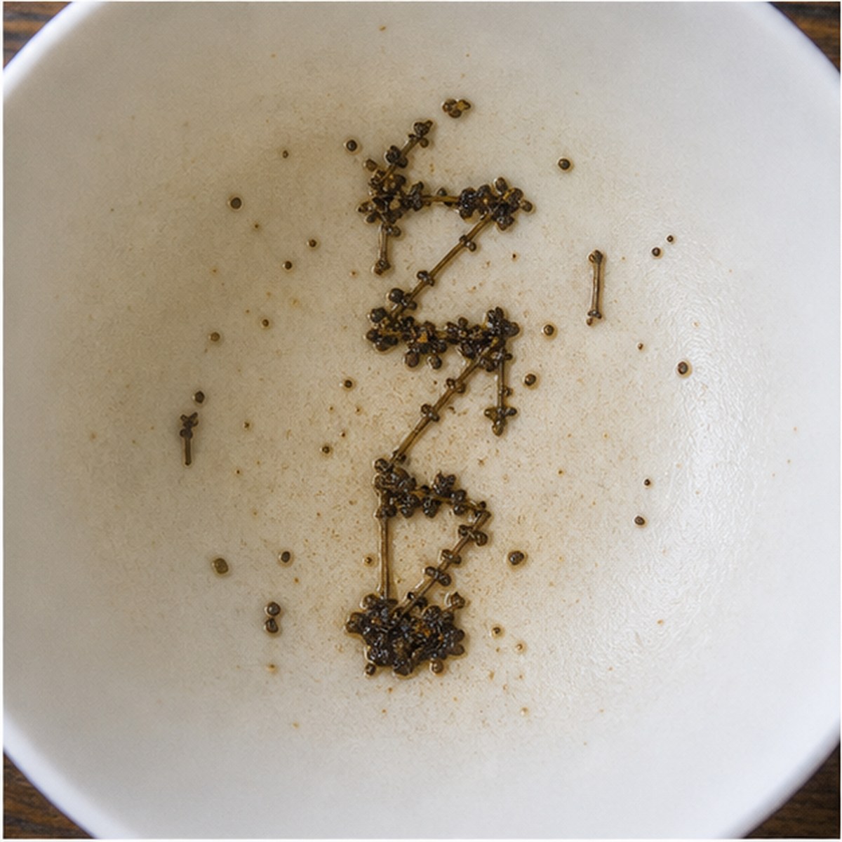 Fire-Escape tea leaves cup variation two