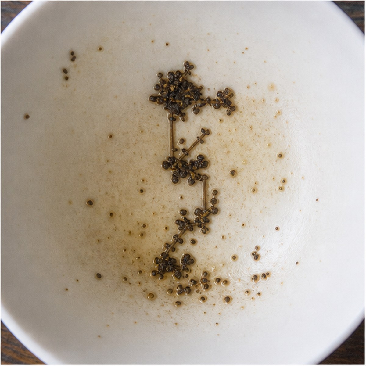 Fire-Escape tea leaves cup variation three