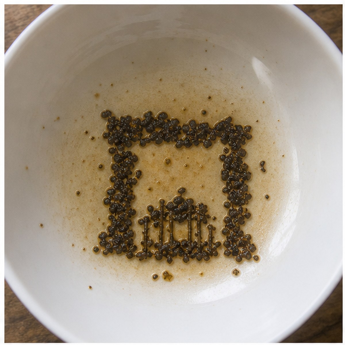 Fireplace tea leaf reading cup example