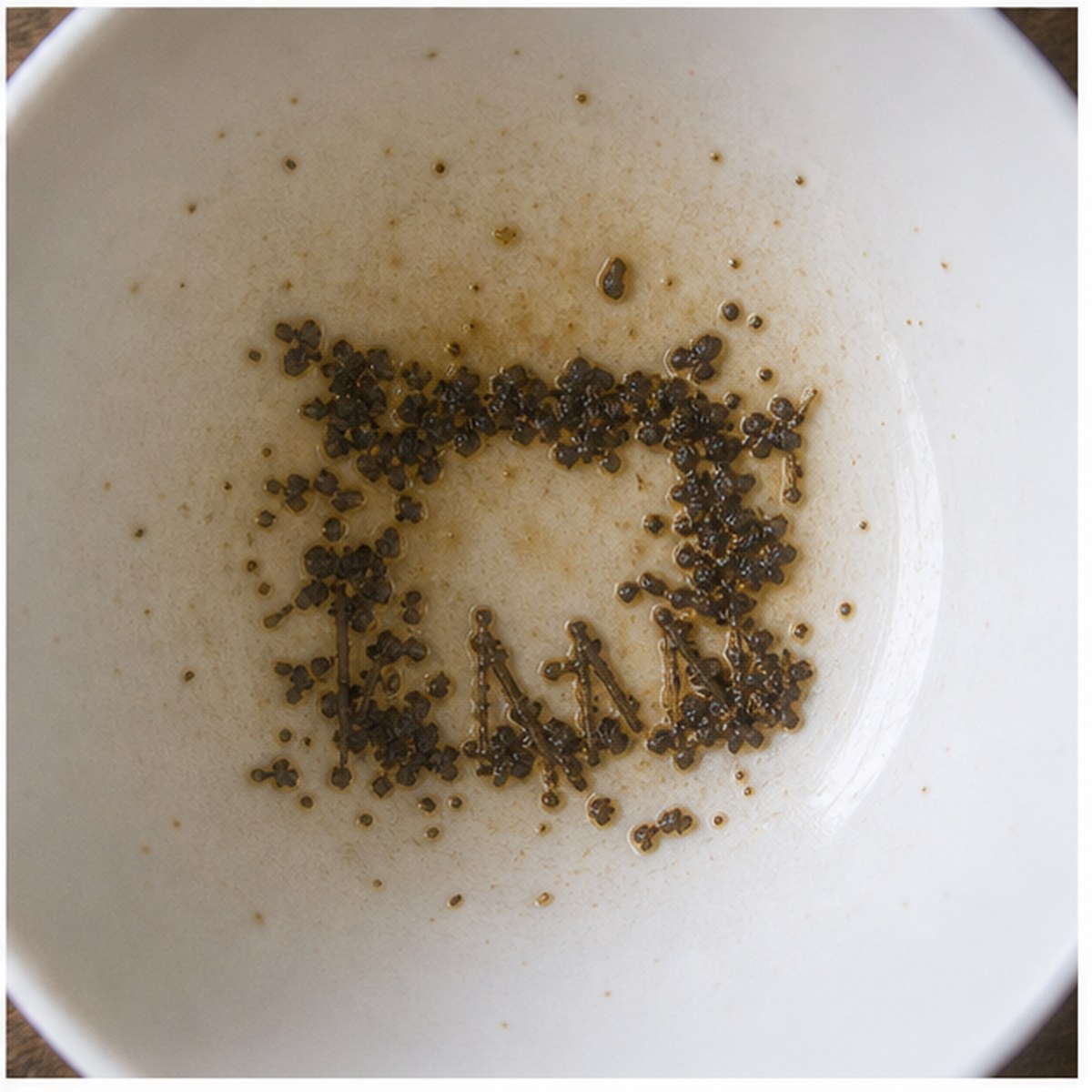 Fireplace tea leaves cup variation three