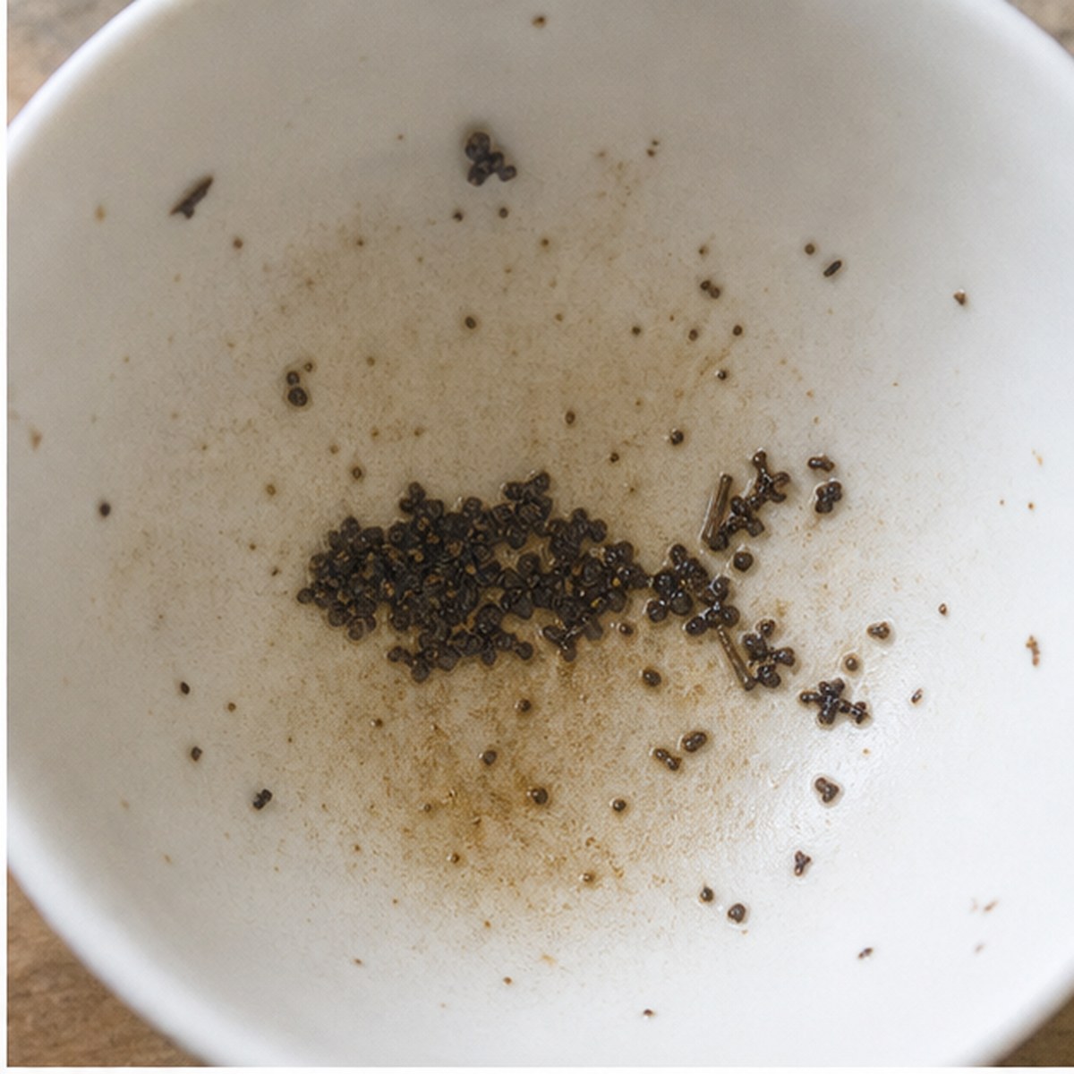 Fish tea leaves cup variation one