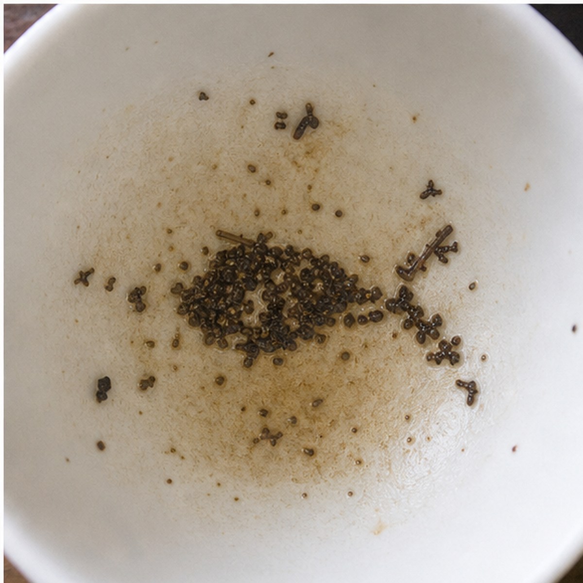 Fish tea leaves cup variation three