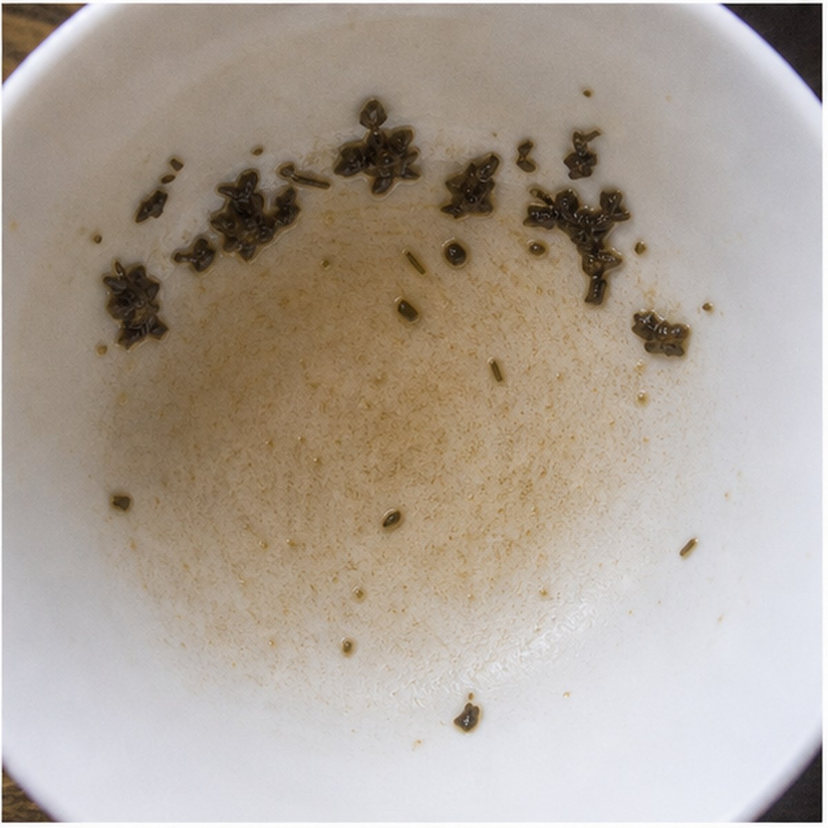 Flower-Border tea leaves cup variation three