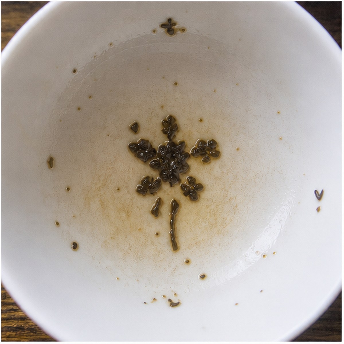 Flower tea leaves cup variation three