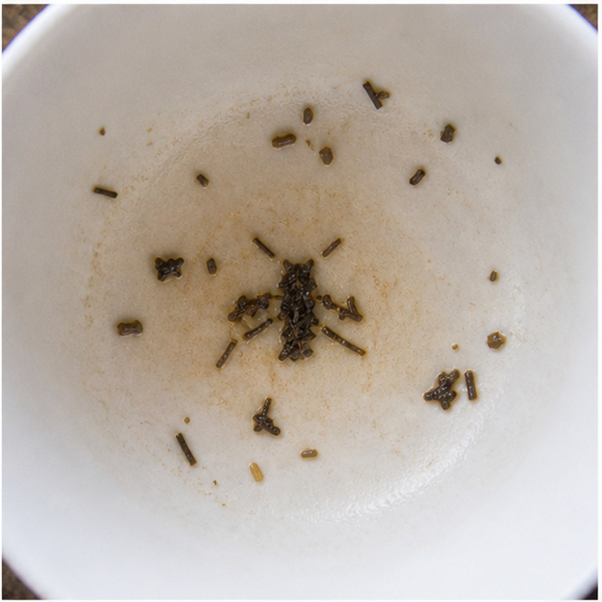 Fly tea leaves cup variation one