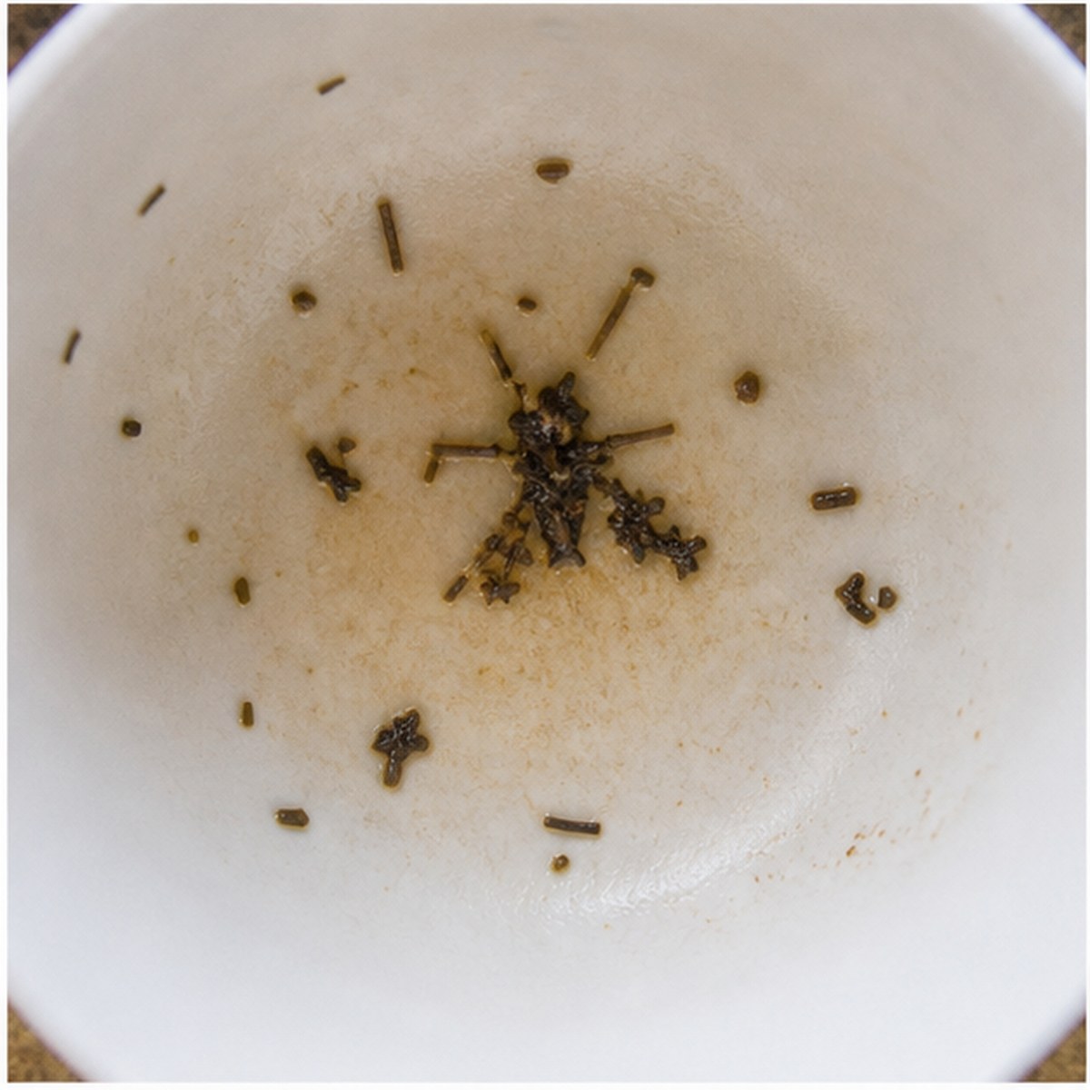 Fly tea leaves cup variation two