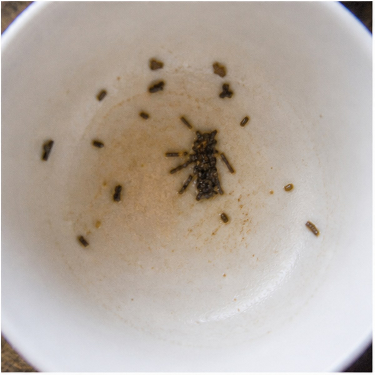 Fly tea leaves cup variation three