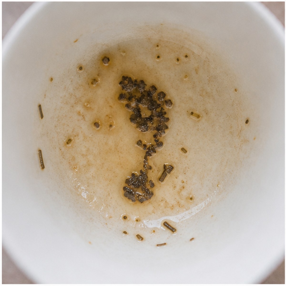 Foot tea leaves cup variation two
