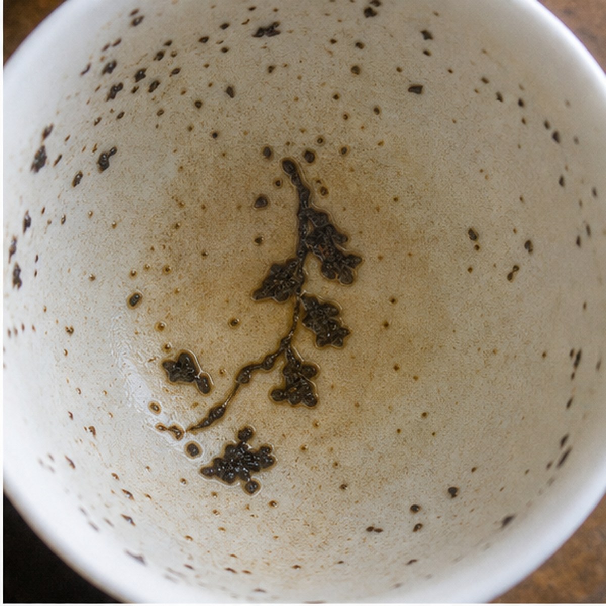 Foxgloves tea leaves cup variation one