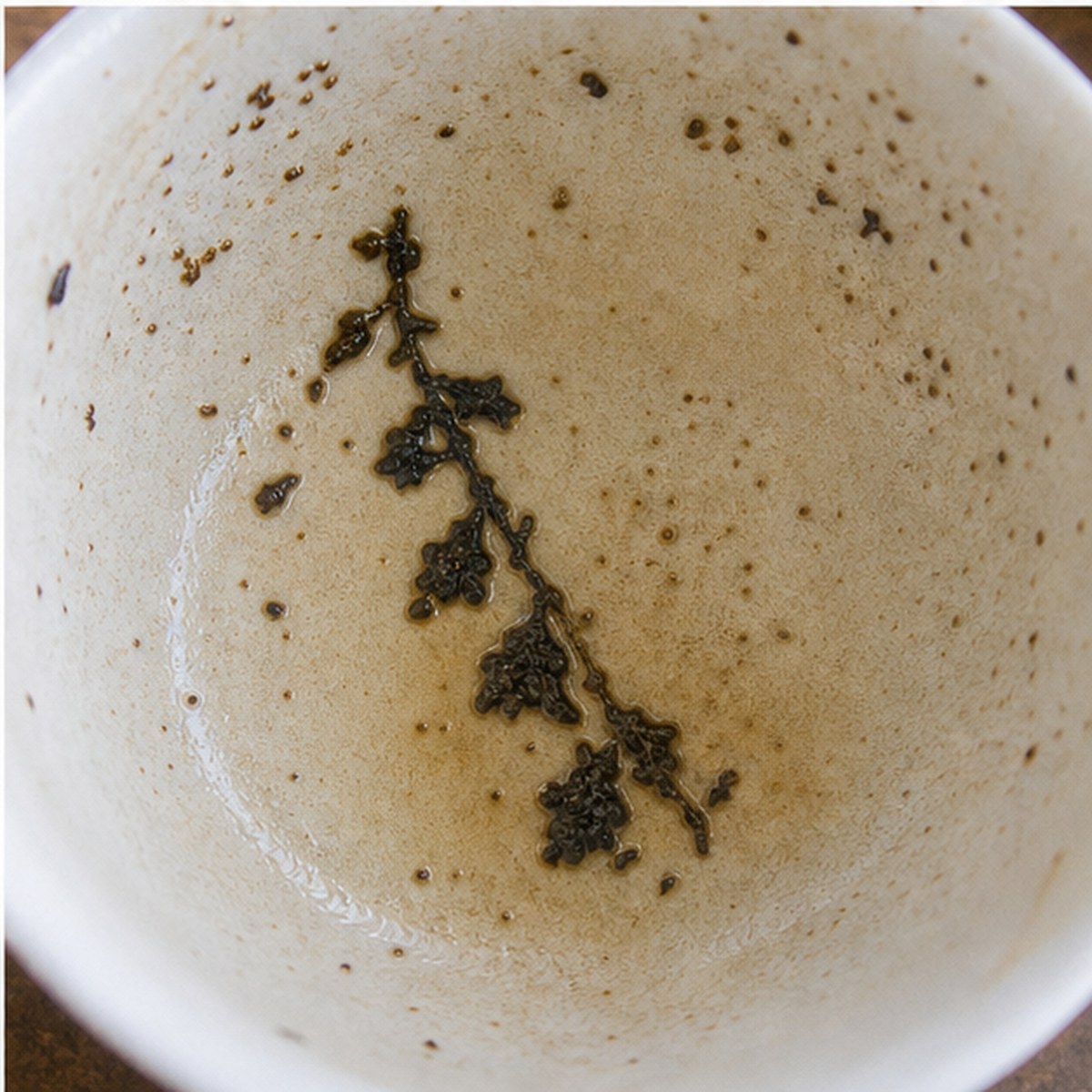 Foxgloves tea leaves cup variation three