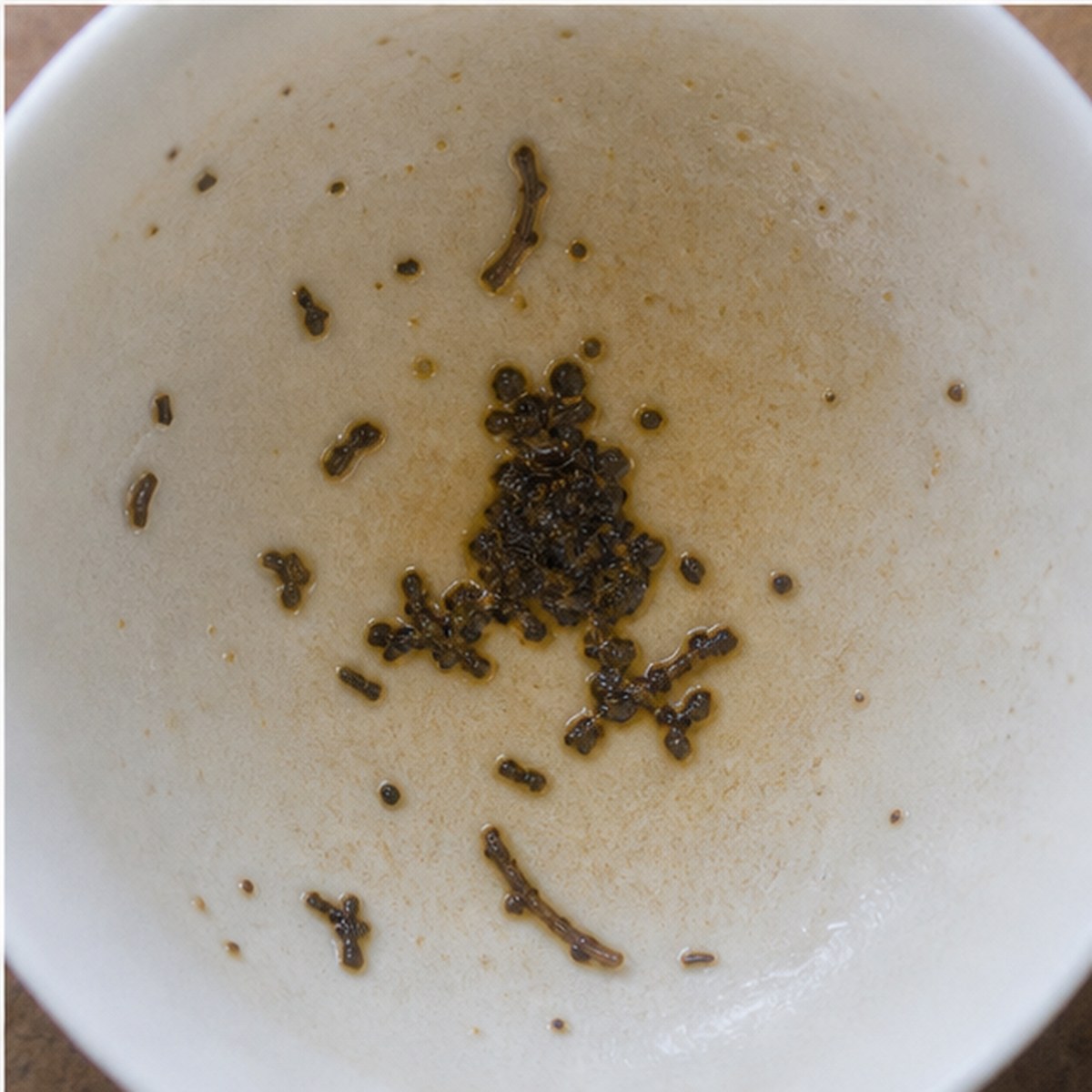 Frog tea leaves cup variation three