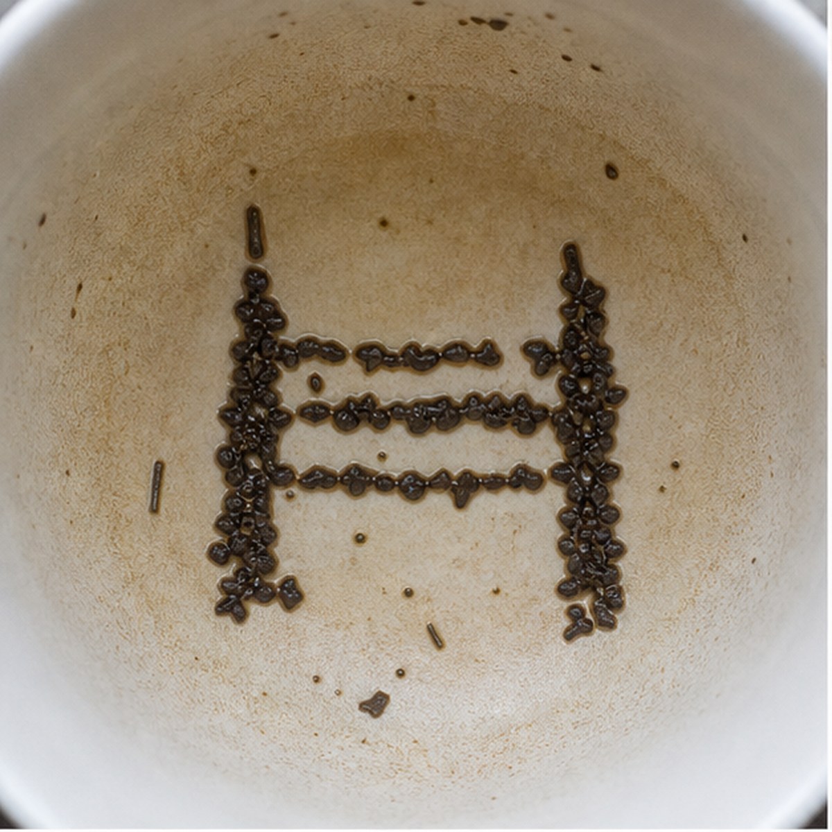Gate tea leaf reading cup example