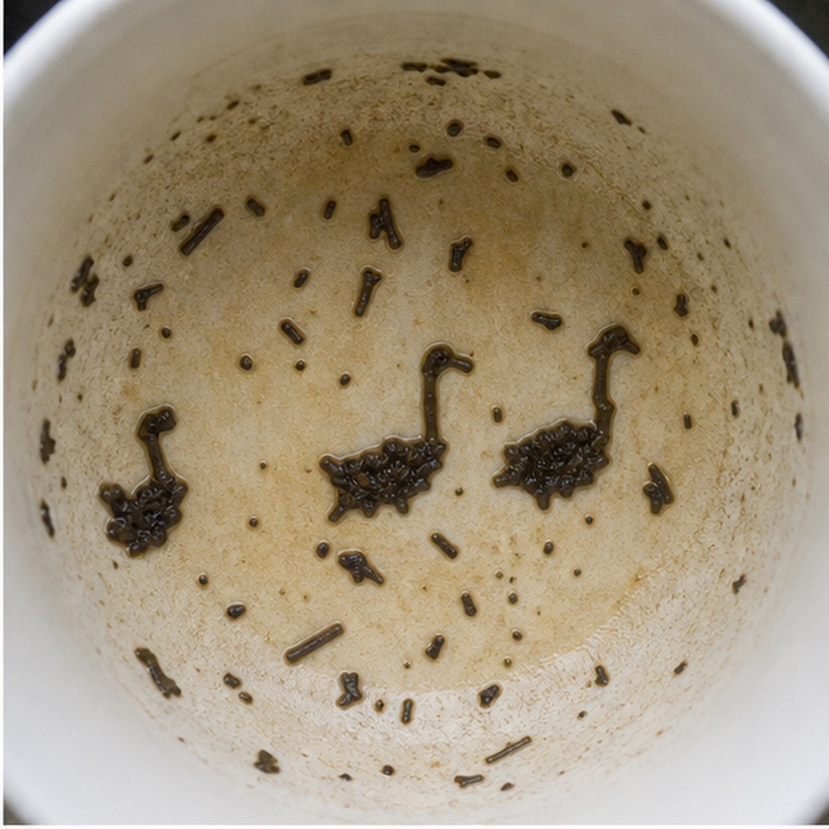 Geese tea leaves cup variation one