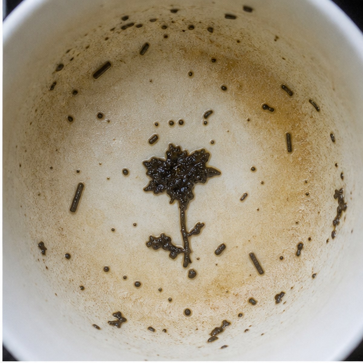 Gentian tea leaves cup variation one