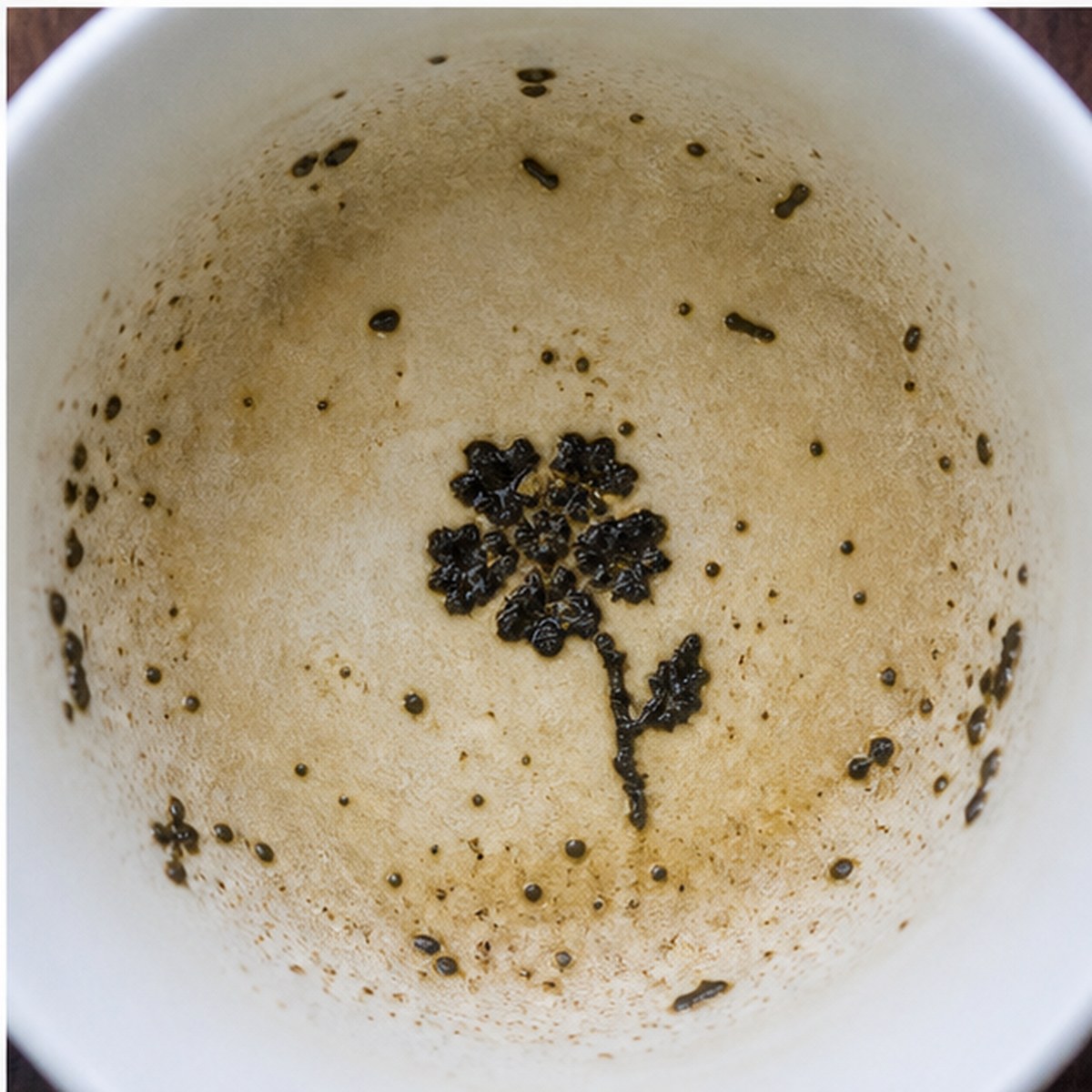 Geranium tea leaves cup variation three