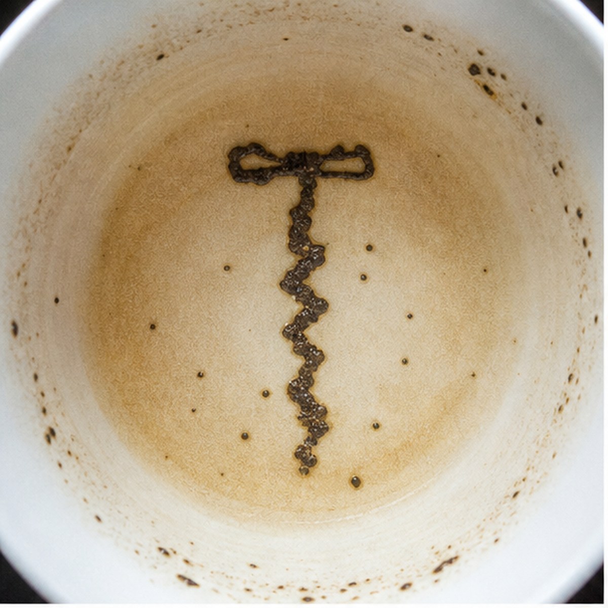 Gimlet tea leaf reading cup example