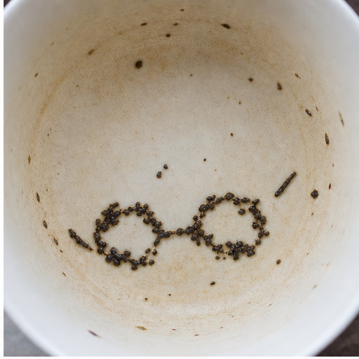 Glasses tea leaves cup variation one