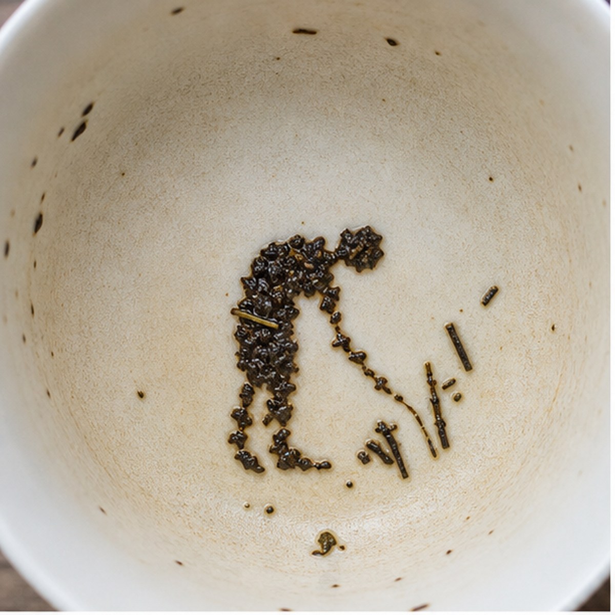 Gleaner tea leaf reading cup example