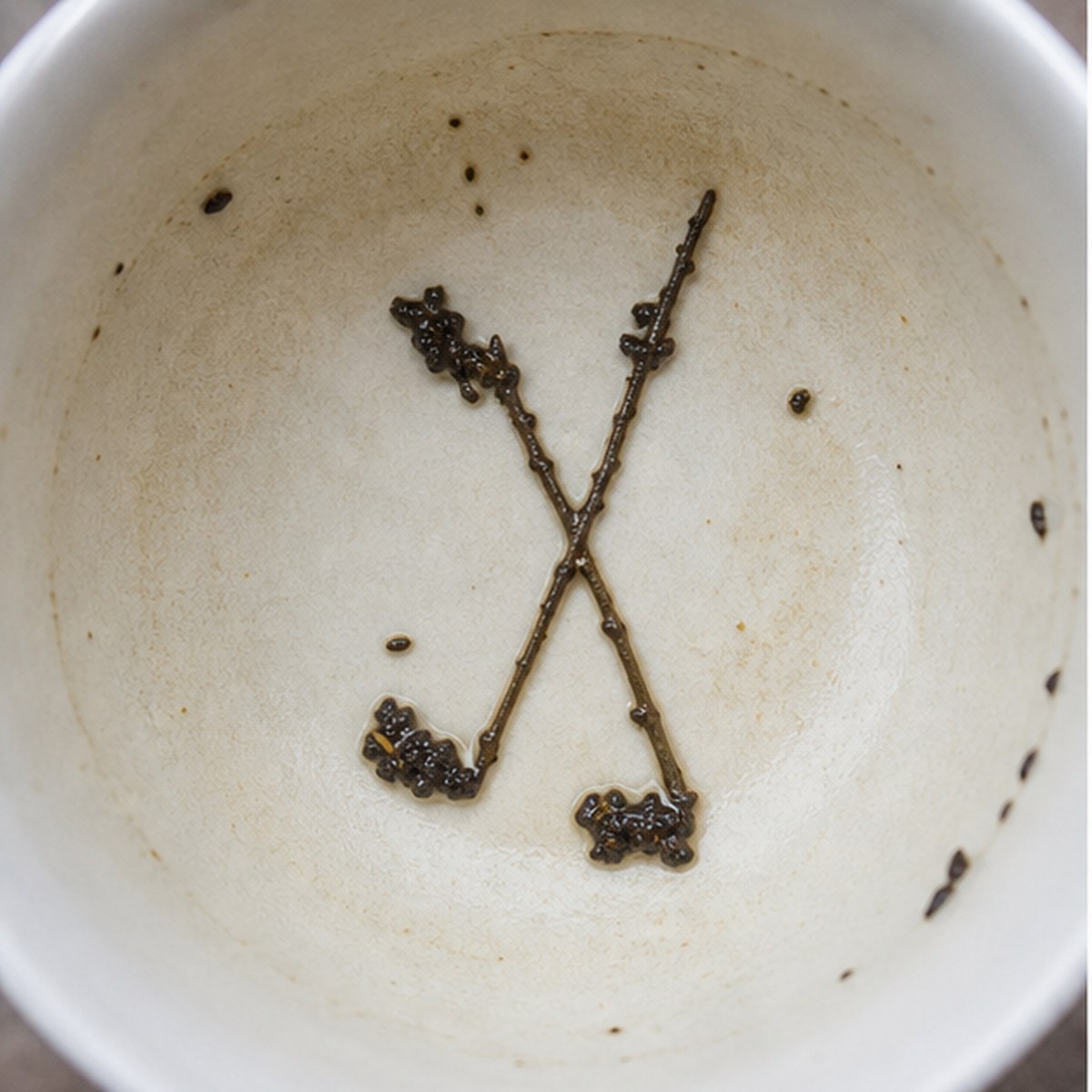 Golf Clubs tea leaf reading cup example
