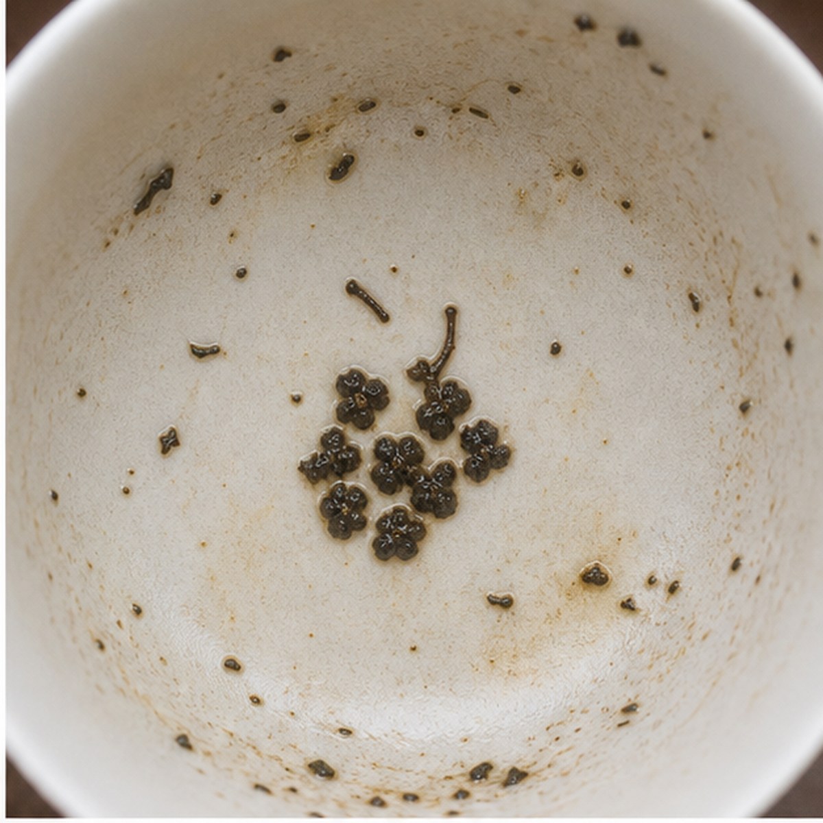 Grapes tea leaves cup variation one