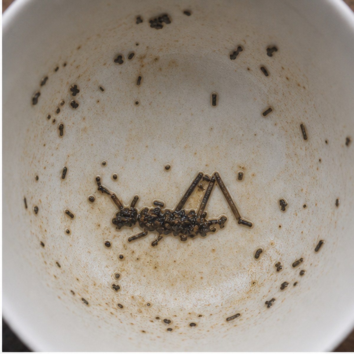 Grasshopper tea leaves cup variation one