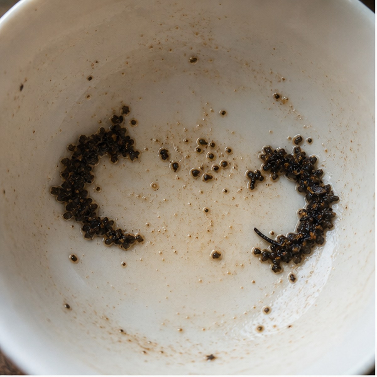 Handcuffs tea leaf reading cup example
