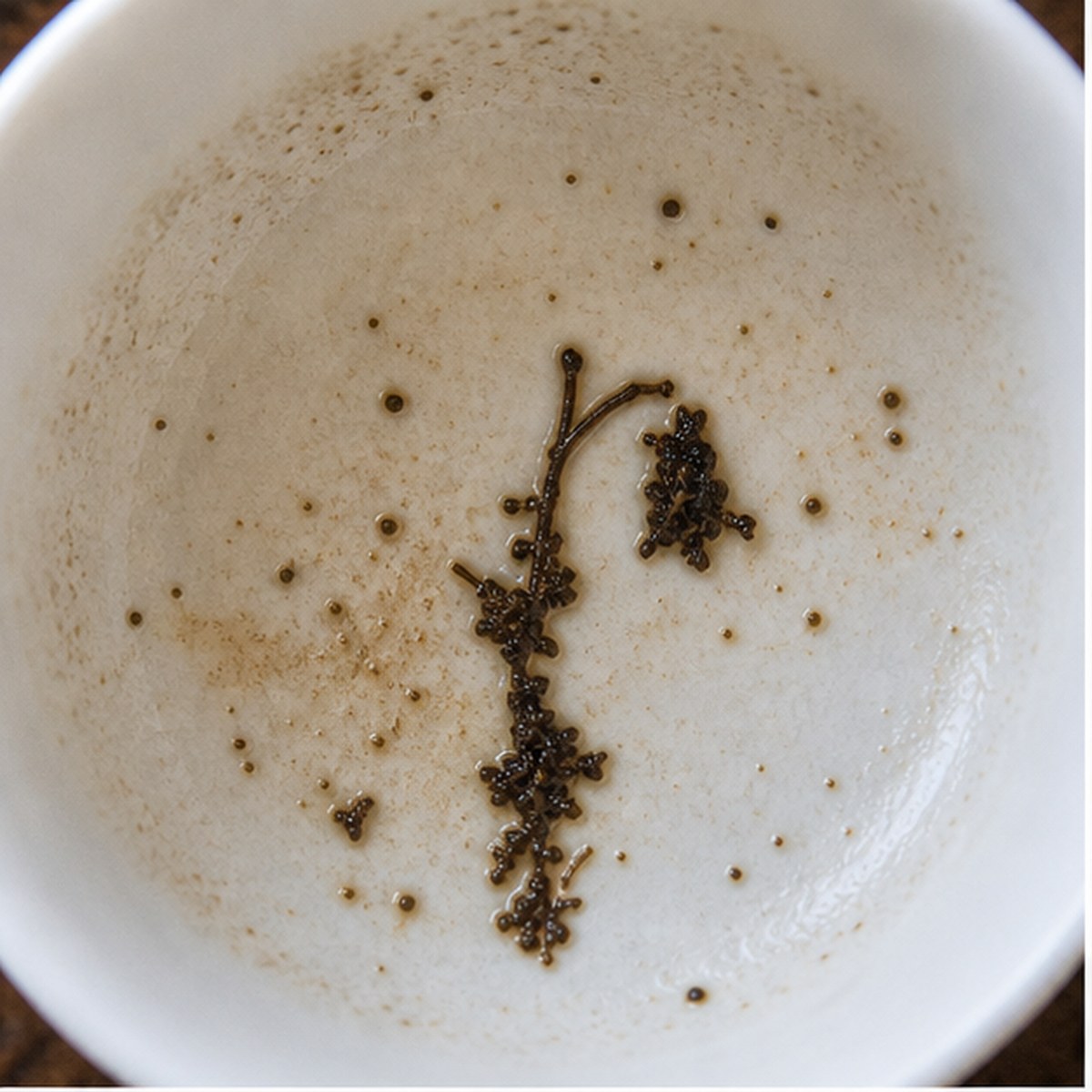 Harebell tea leaf reading cup example