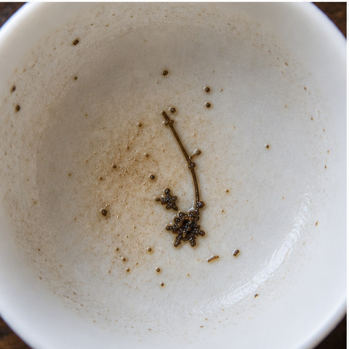 Harebell tea leaves cup variation two