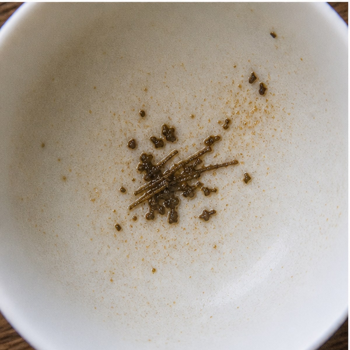 Harvest tea leaves cup variation two