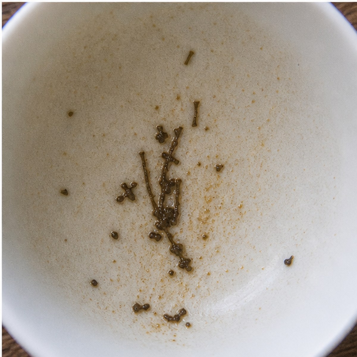 Harvest tea leaves cup variation three