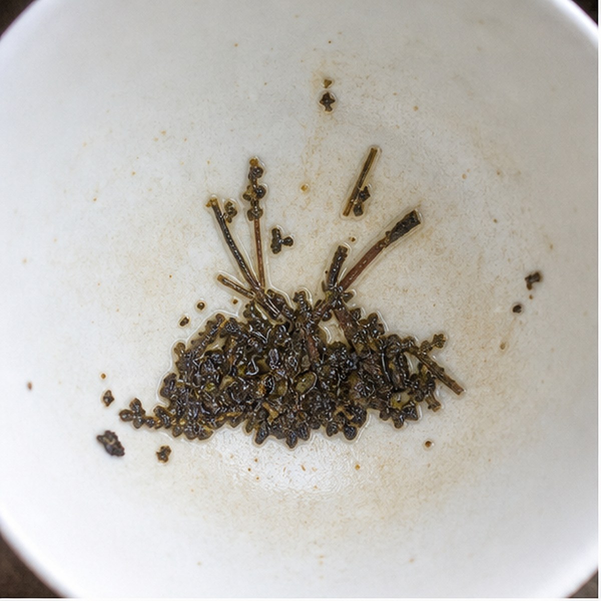Hayrick tea leaf reading cup example