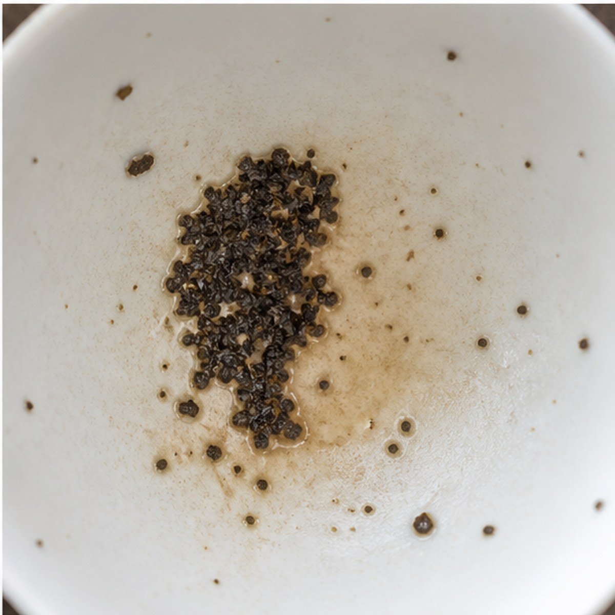 Head tea leaves cup variation three