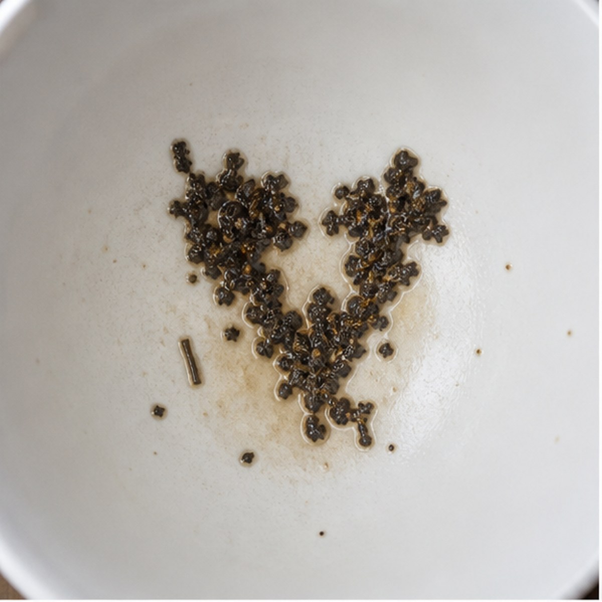 Heart tea leaf reading cup example