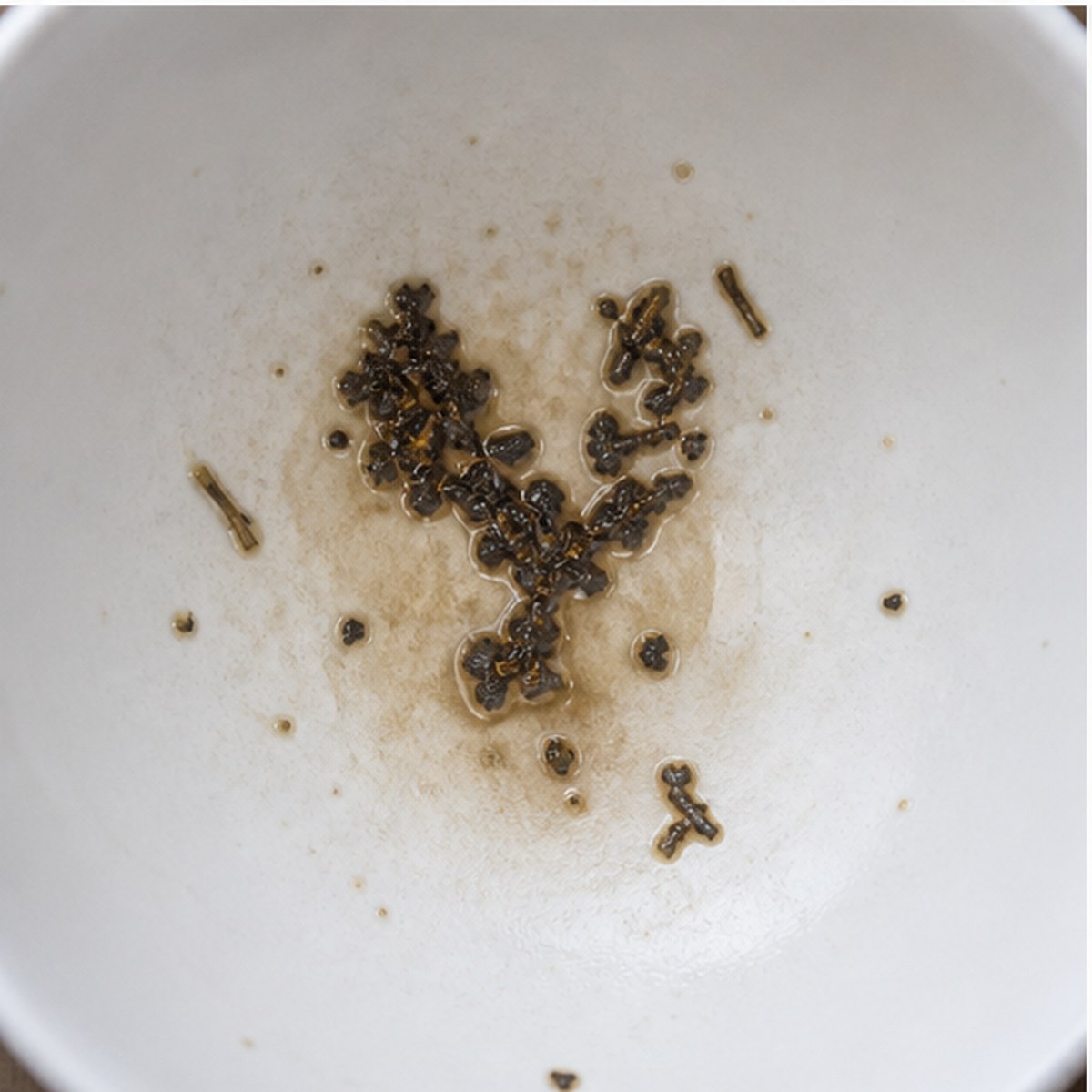 Heart tea leaves cup variation two