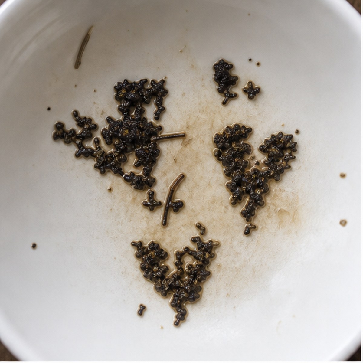 Hearts tea leaf reading cup example