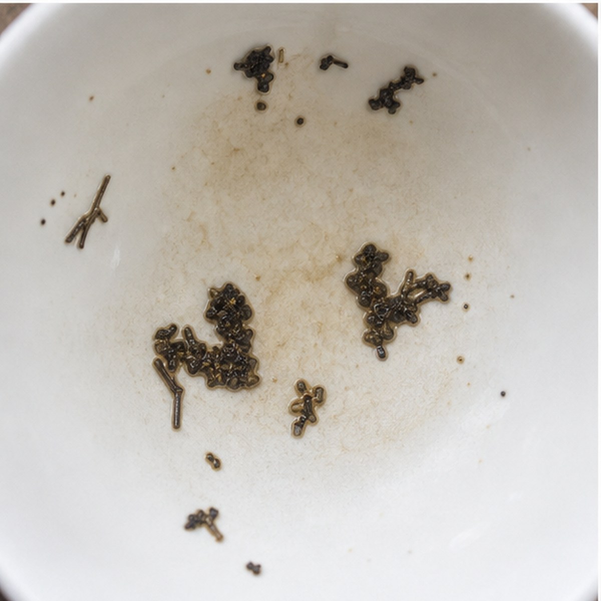 Hearts tea leaves cup variation two