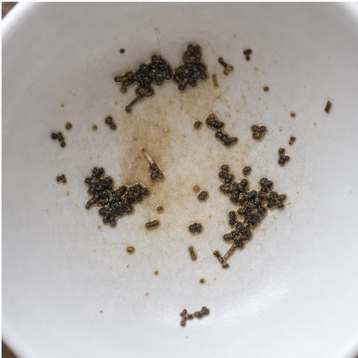 Hearts tea leaves cup variation three