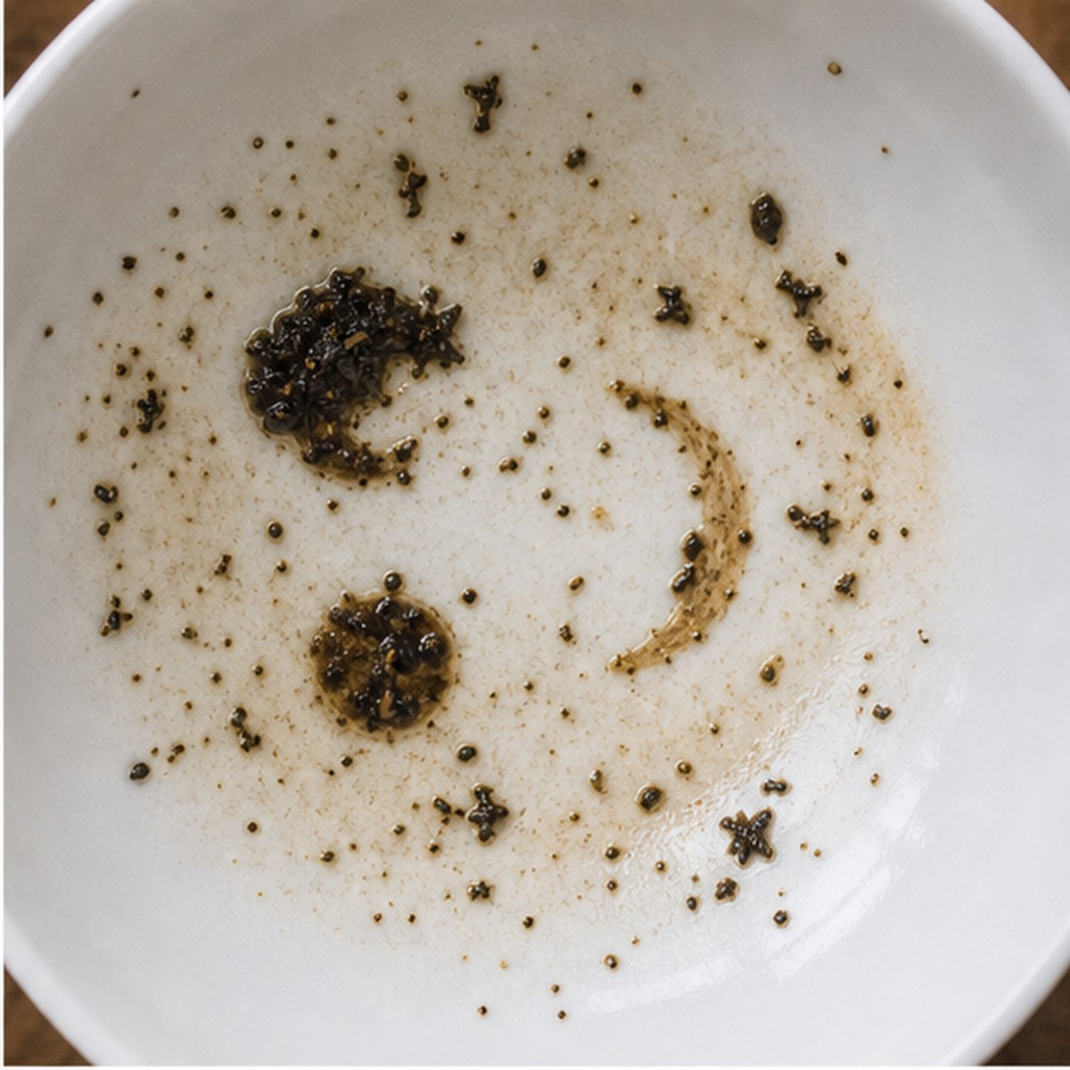 Heavenly Bodies tea leaves cup variation one