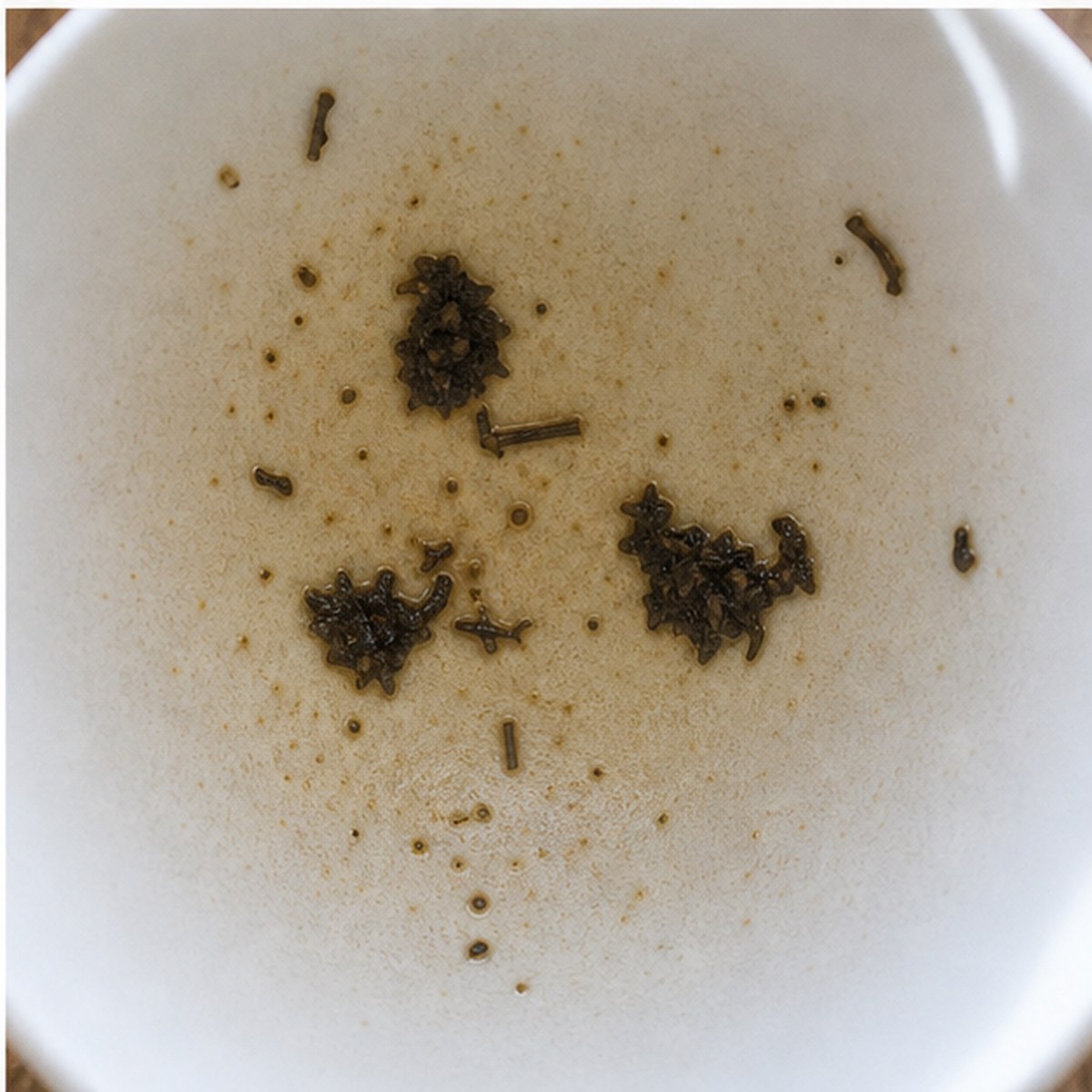 Hens tea leaves cup variation three