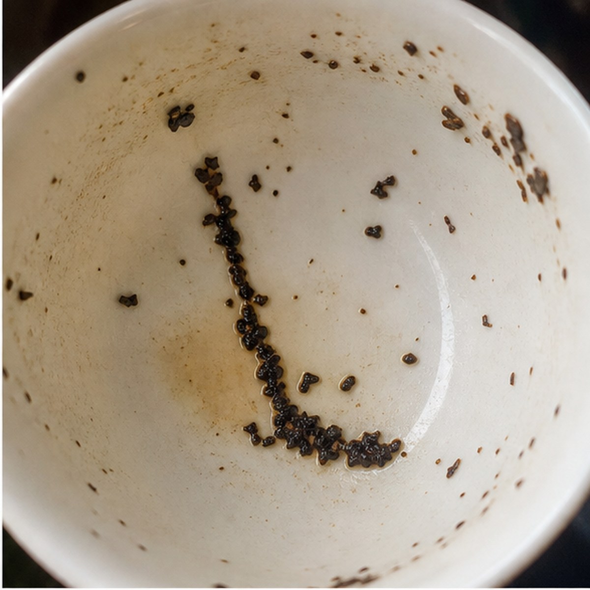 Hockey-Stick tea leaves cup variation one