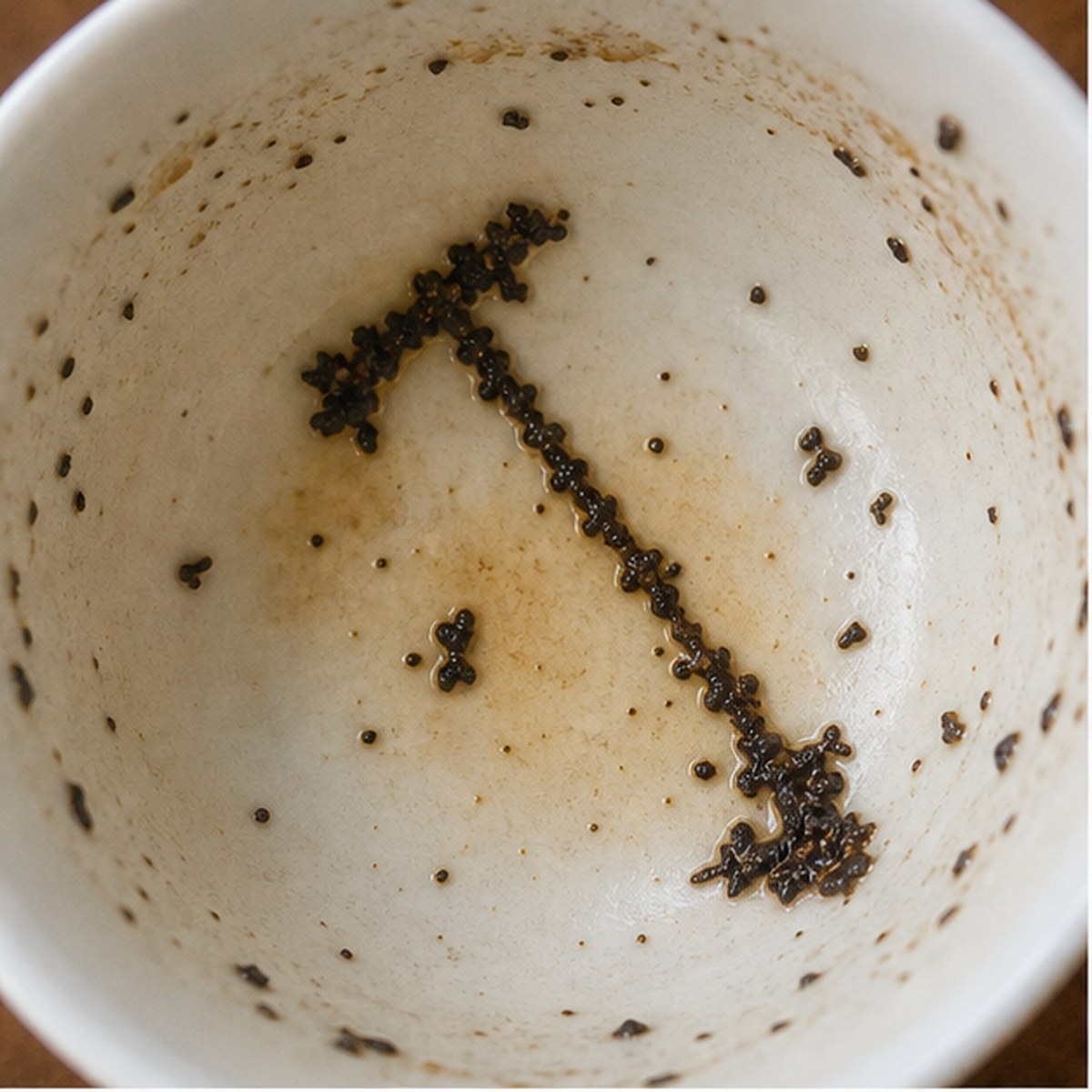 Hoe tea leaf reading cup example