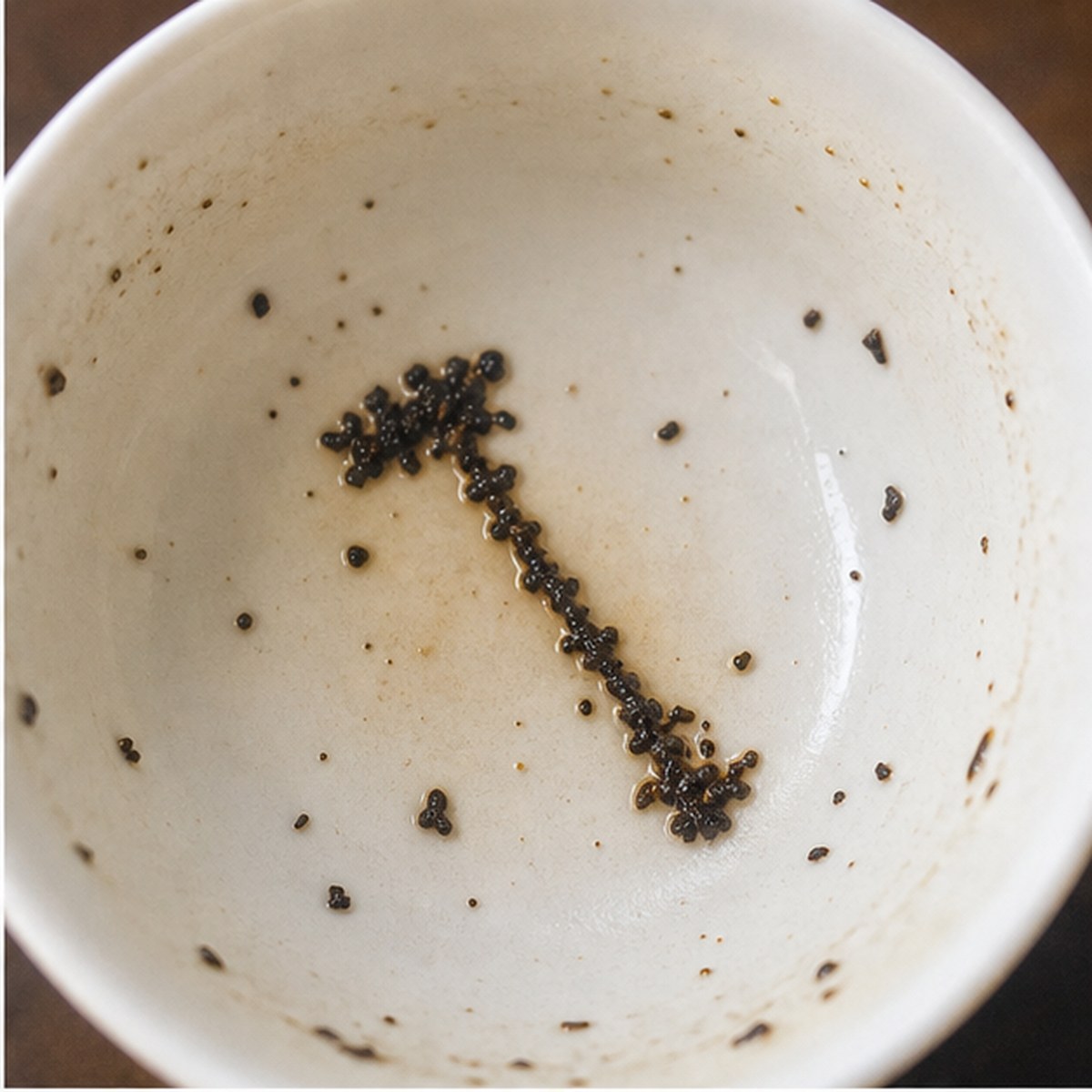 Hoe tea leaves cup variation one