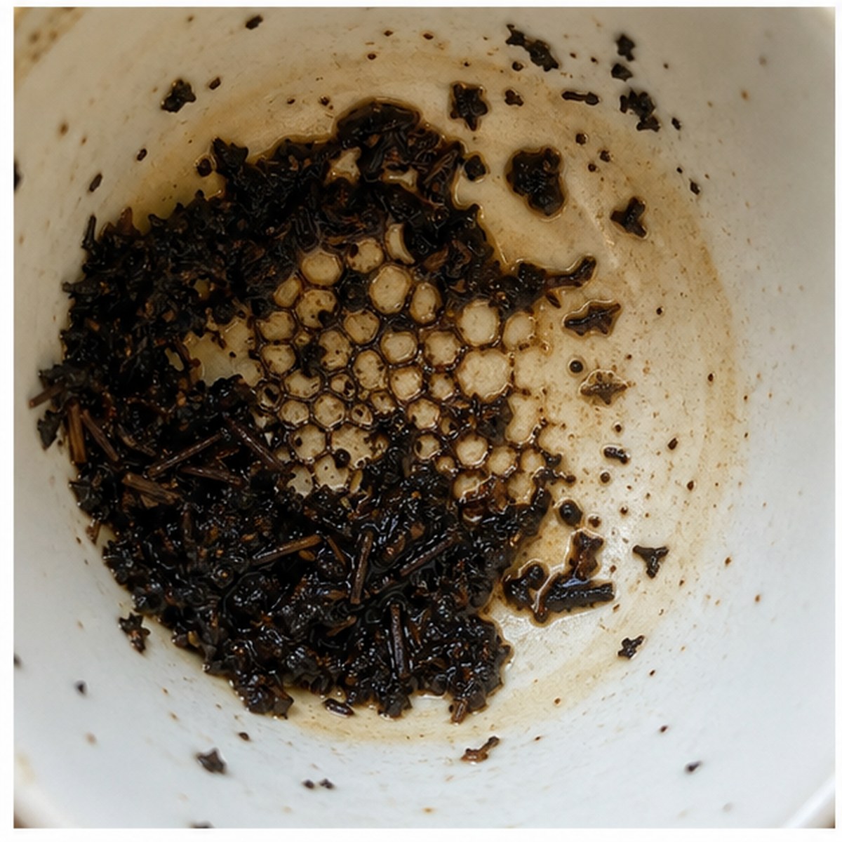 Honeycomb tea leaves cup variation two