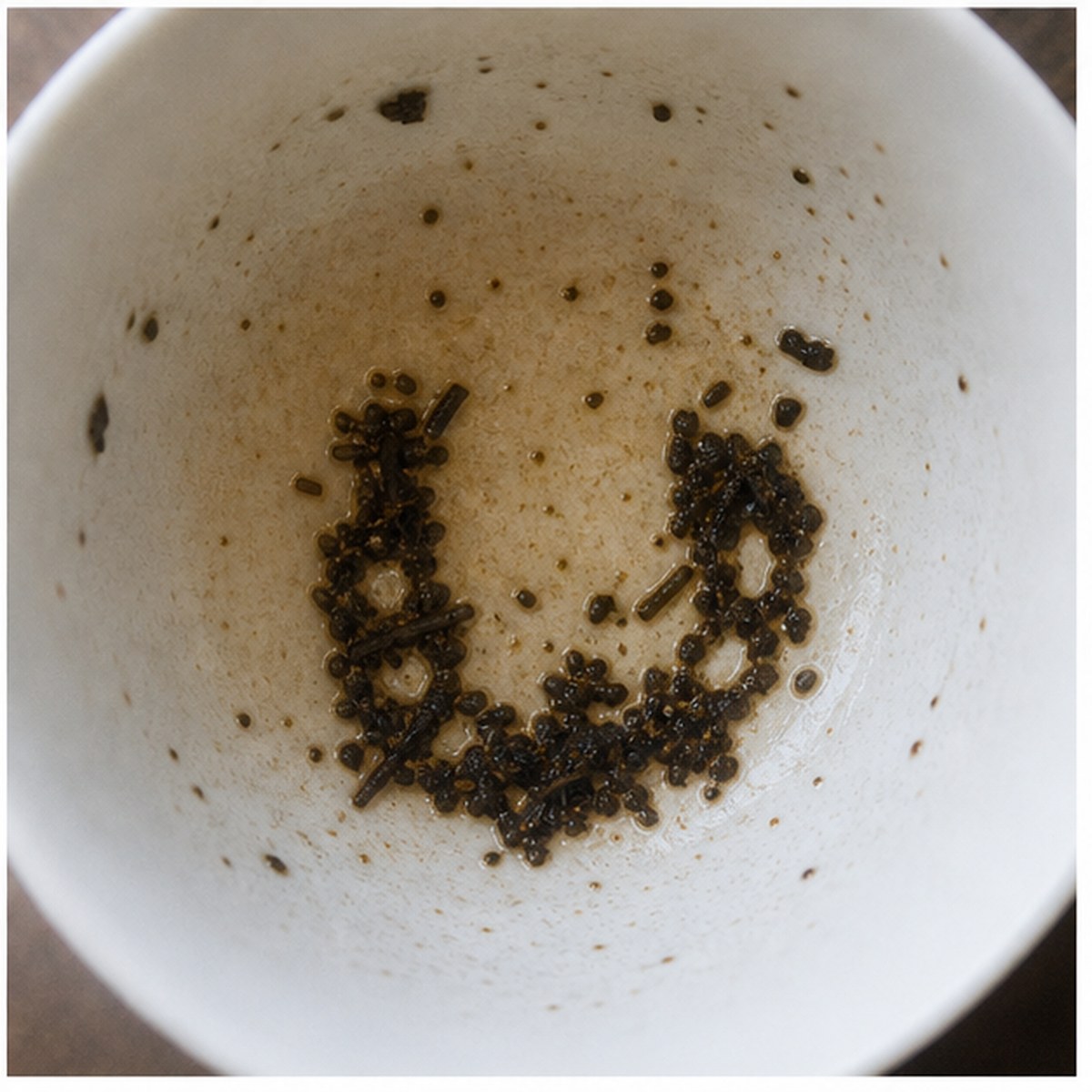 Horse-Shoe tea leaves cup variation three