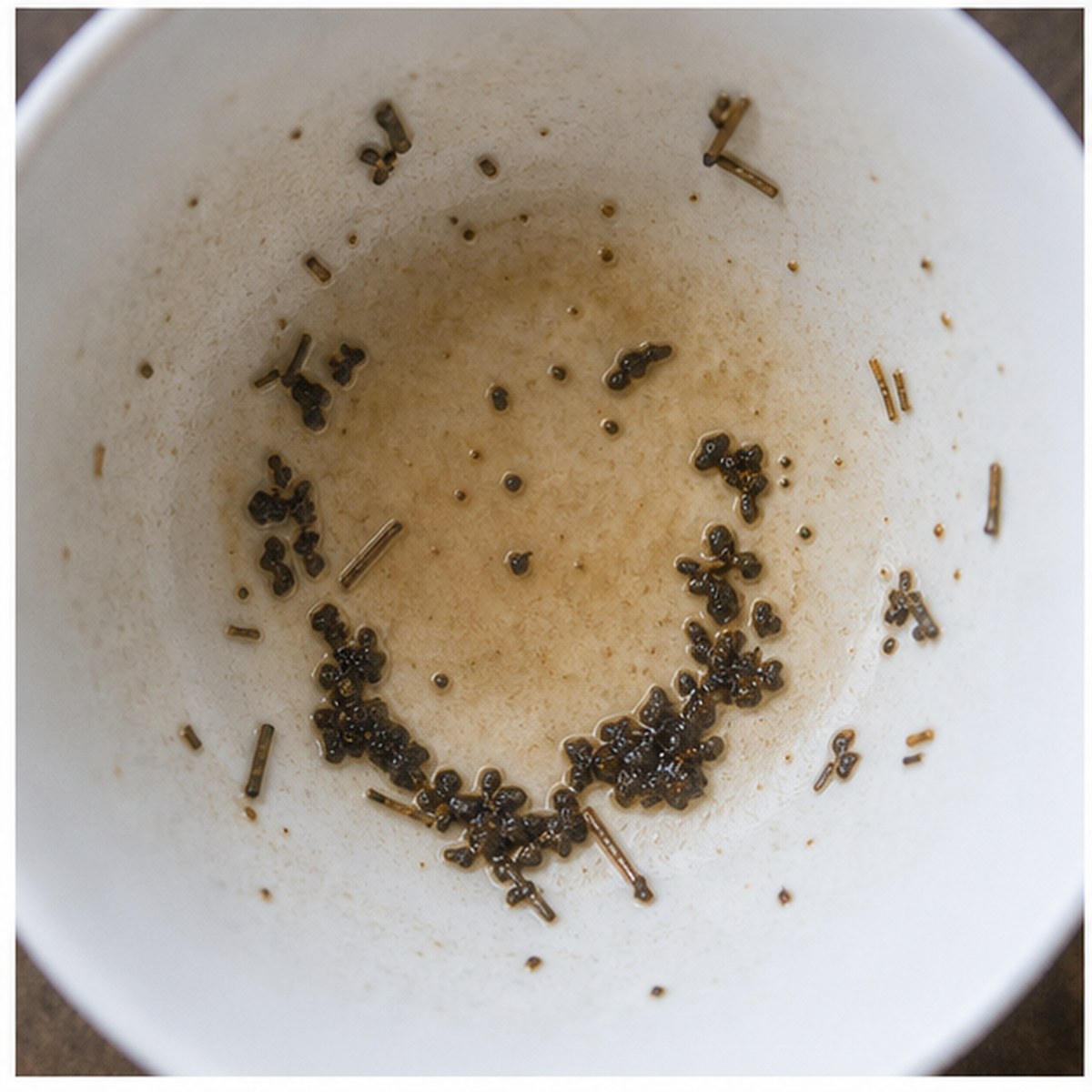 Horseshoe tea leaves cup variation two