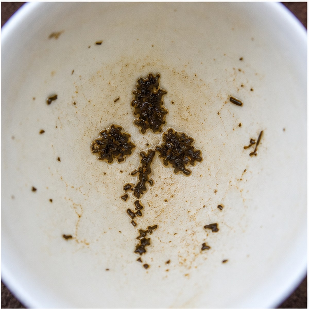 Iris tea leaves cup variation one
