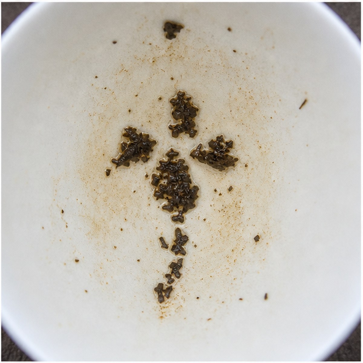 Iris tea leaves cup variation three
