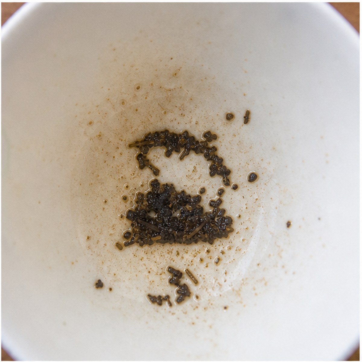 Iron tea leaves cup variation one