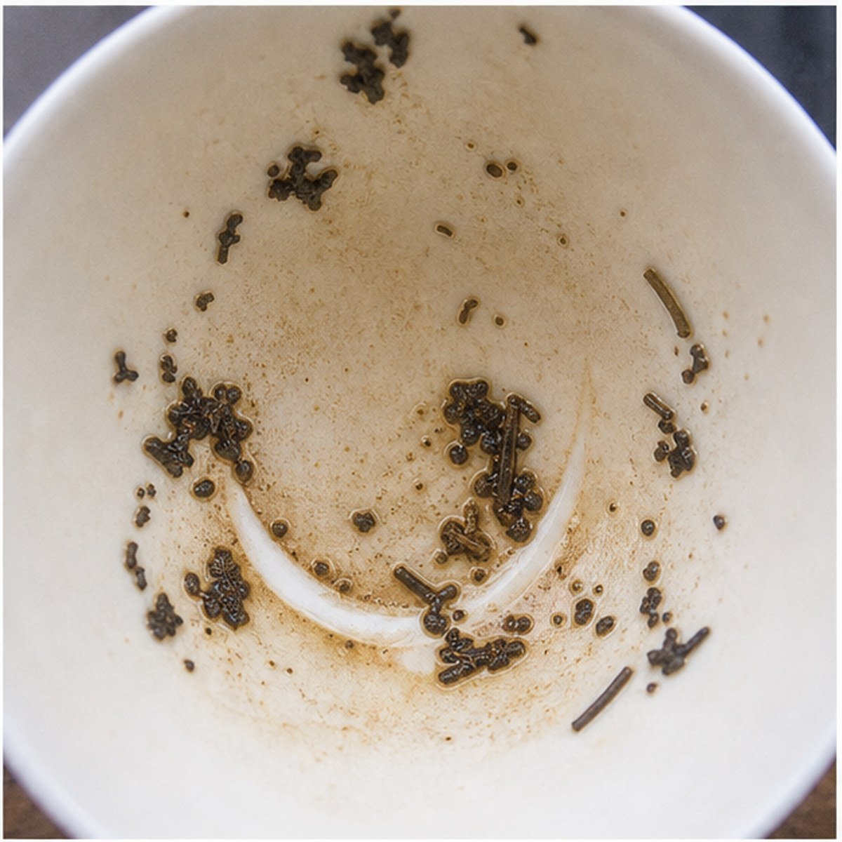 Ivory tea leaves cup variation one